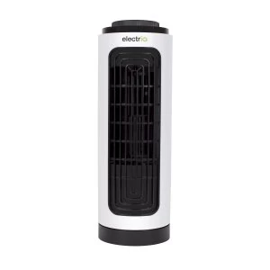 electriQ Slim Tower Fan with Oscillation and 3 speed settings - White