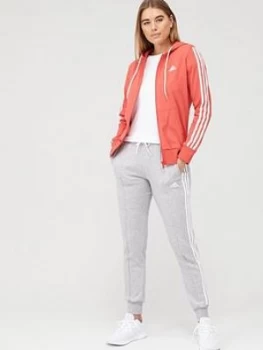 adidas Cotton Energize Tracksuit - Red, Size S, Women