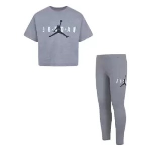 Air Jordan Jordan Two Piece T Shirt and Leggings Infant Girls - Grey