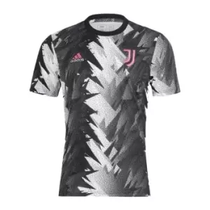 2022-2023 Juventus Pre-Match Training Shirt (Black-White)