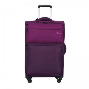 IT Luggage Duo Tone 4 Wheel Purple Suitcase