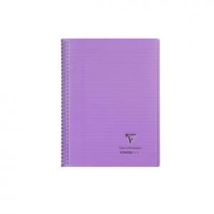 Koverbook Wirebound A4 PP Cover 160p Purple Pack 5 69539EX
