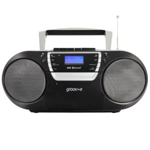 Groov-e Ultimate Bluetooth Boombox Portable CD & Cassette Player with DAB/FM Radio