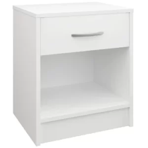 Bedside Table White 50x40x35cm