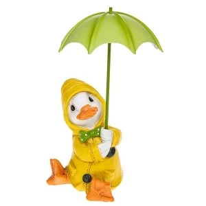 Puddle Duck Yellow Coat Brolly Ornament