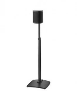 Sanus Adjustable Height Wireless Speaker Stands Designed For Sonos One, Play:1, And Play:3 - Black