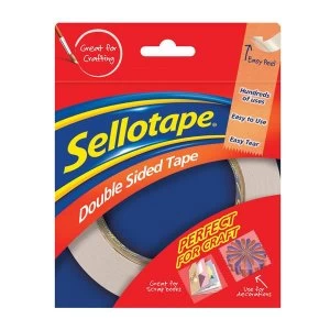 Sellotape 12mm x 33m Double Sided Tape Pack of 12