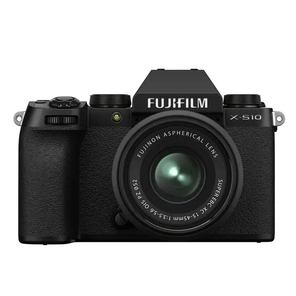 Fujifilm Fujifilm X-S10 Mirrorless Camera with 15-45mm Lens - Black