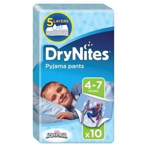Huggies DryNites 4-7 Years Boys Pyjama Pants x 10