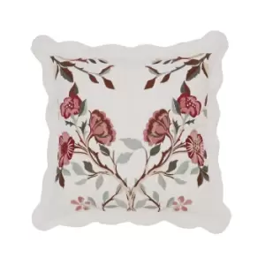 William Morris Brophy Embroidery Embroidered Cushion 45cm x 45cm, Green