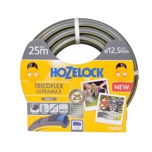 Hozelock Ultramax 5-Layer Reinforced Hose Pipe (L)25M Grey & Yellow