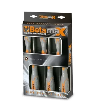 Beta Tools 943BX/D6 6pc Hi-Torque Hex Nut Spinner Set LONG Chr-plated 009430026