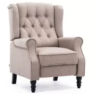 Althrope Linen Recliner Chair - Pumice