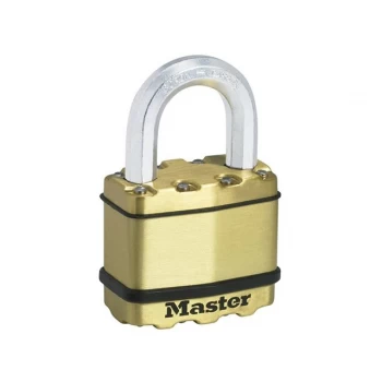 Masterlock Excell Brass Finish Padlock 50mm Standard