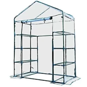 OutSunny Portable Greenhouse Outdoors Waterproof Green 730 mm x 1430 mm x 1950 mm