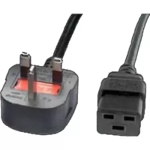 Eaton Cable 13A UK plug to IEC C19 Female