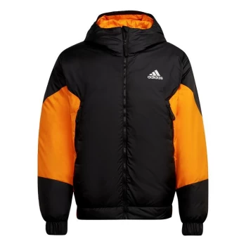 adidas D11 Down Colourblock Hooded Jacket Mens - Multi