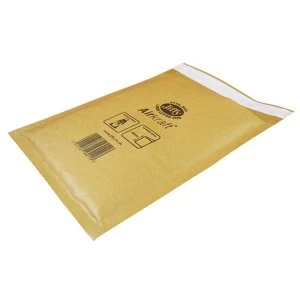 Jiffy Airkraft Size 4 Postal Bags Bubble lined Peel and Seal 240x320mm Gold 1 x Pack of 50 Bags