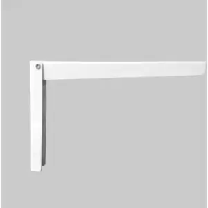 RBUK - Folding Bracket - White - 280mm - 1 Pack - Create a Desk, Shelf or Workbench in a Limited Space - White