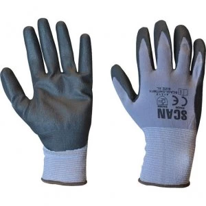 Scan Breathable Microfoam Nitrile Gloves Grey XL
