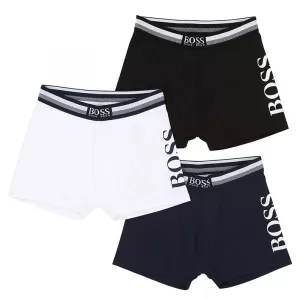 Hugo Boss 3 Pack Boxer Shorts Black Size 6 Years Kids