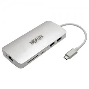 Tripp Lite USB C Docking Station 4K HDMI Thunderbolt 3 PD Charging Mic