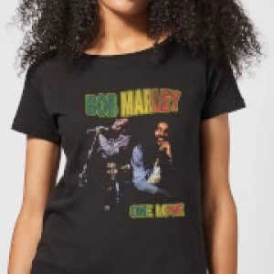Bob Marley One Love Womens T-Shirt - Black - XL