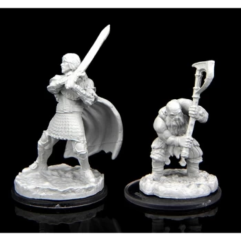 Critical Role Unpainted Miniatures (W2) - Westruun Militia Swordsman & Kraghammer Axeman