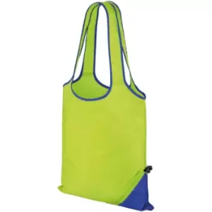 Core Compact Shopping Bag (Pack of 2) (One Size) (Lime/Royal) - Result