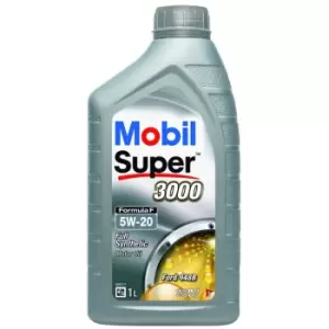 6x Mobil Super 3000 Formula F 5W-20 Synthetic 1L Car Engine Oil Lubricant 152866