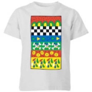 Donald Duck Vintage Pattern Kids T-Shirt - Grey - 5-6 Years
