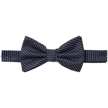 Label Lab Rance Woven Polka Dot Bow Tie - Navy