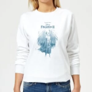 Frozen 2 Find The Way Womens Sweatshirt - White - XL