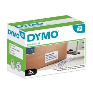 Dymo S0947420 High Capacity XL Shipping Label Box of 2 Rolls