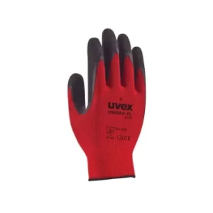 Unigrip PL 6628 Latex-Coated Safety Gloves, Red, Size M