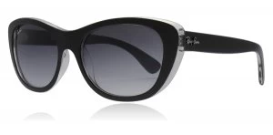 Ray-Ban 4227 Sunglasses Black / Transparent 60528G 55mm