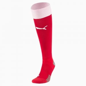 Mens PUMA Austria Home Replica Socks, Chili Red Pepper/White, size 12-2, Clothing