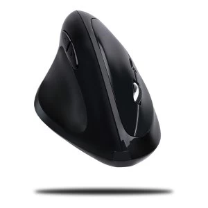 Adesso - IMouse Wireless Left-handed Vertical Ergonomic Programmable 4800dpi Optical Mouse -Black