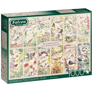 Falcon de luxe A Year of The Country Diary Jigsaw Puzzle - 1000 Pieces