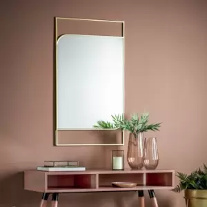 102cm Industrial Gold Mirror