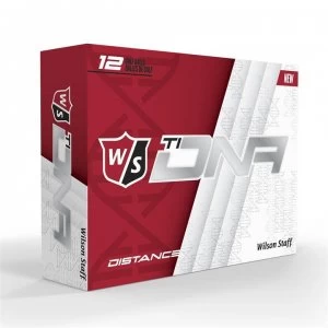 Wilson Staff Ti DNA 12 Pack Golf Balls - White