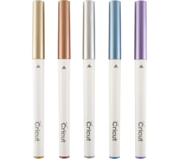 CRICUT CR7 Metallic Marker Pens - Violet, Blue, Copper, Silver & Gold, Violet