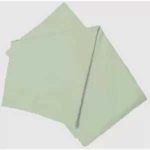 200 Thread Count Cotton Percale Flat Sheet (Kingsize) (Mint) - Mint - Belledorm