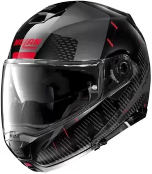 Nolan N100-5 Lightspeed N-Com Helmet, black-red, Size XL, black-red, Size XL