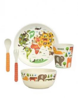 Petit Collage Bamboo Baby Dinnerware Set - Our World