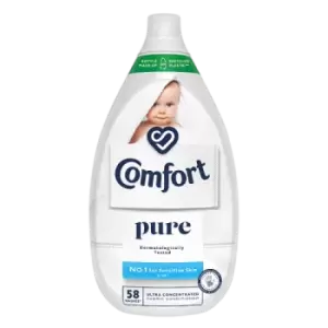 Comfort Fabric Conditioner Ultimate Care Pure 870ml Bottle 58 Washes