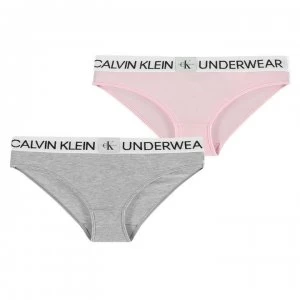 Calvin Klein 2 Pack Mini Bikini Briefs - Uniq/GryHthr0J0