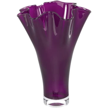 Biba Handkerchief plum vase 30cm - Plum