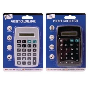 Tallon Black Silver 8-Digit Pocket Calculator Pack of 12 6178