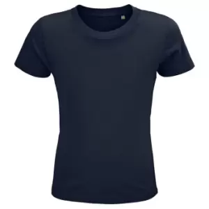 SOLS Childrens/Kids Crusader Organic T-Shirt (10 Years) (French Navy)